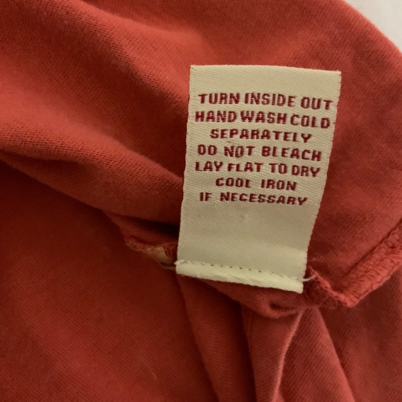 Reba‎ Burn Orange Button Down Ladies Top Size Medium - Picture 5 of 5